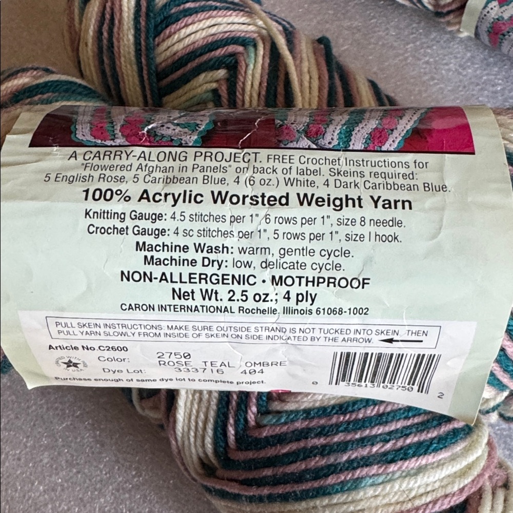 Carbon Simply Soft Yarn - Pink and Multicolor - Picture 6 of 6